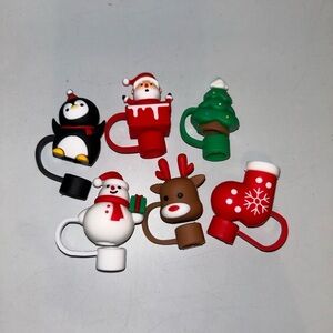 New silicone Christmas straw covers